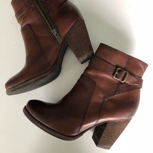 Frye Patty Riding Boots (in Redwood)
